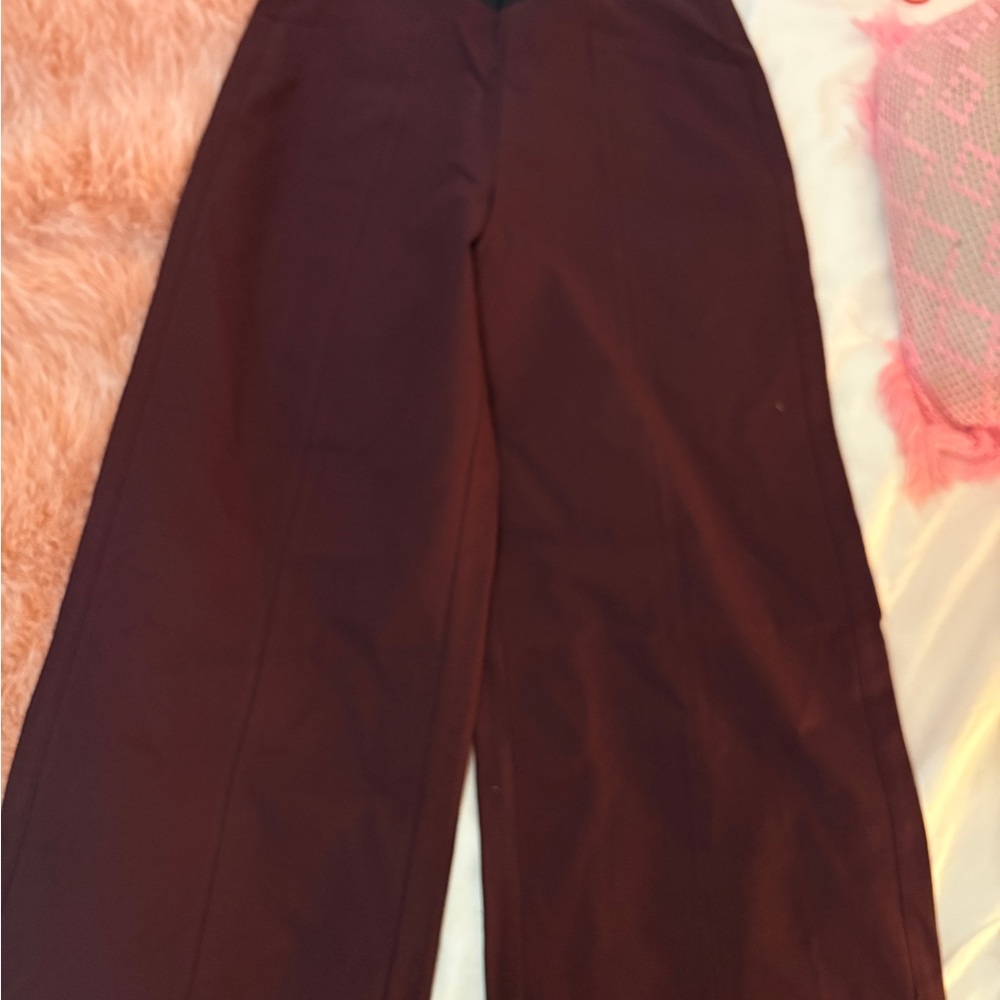 Old Navy Pixie Wide Leg Pants in plum wine